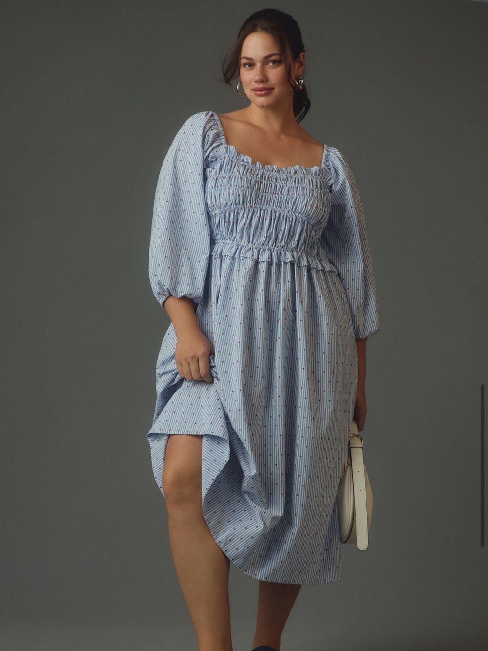 Maeve Smocked Midi Dress